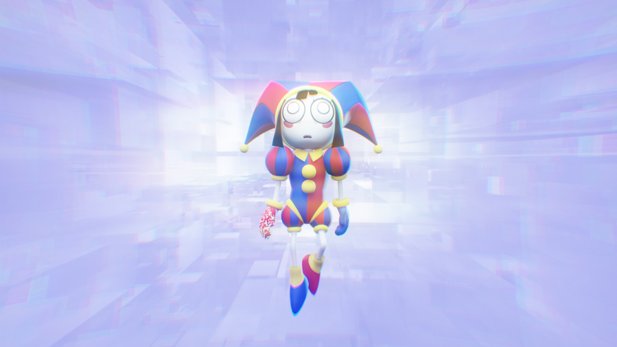 Pomni scene image from The Amazing Digital Circus official visual material