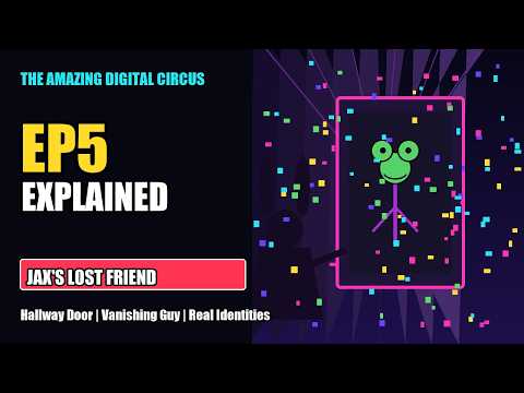 The Amazing Digital Circus Episode 5 explained video thumbnail about Jax, Pomni, and Ragatha